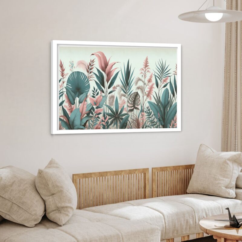 Quadro Decorativo Floresta Rose - 50x70 cm