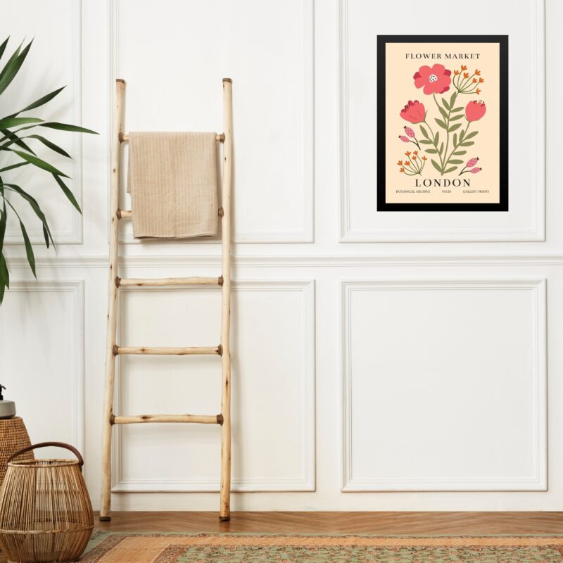 Quadro Decorativo Flower Market Lisboa - London