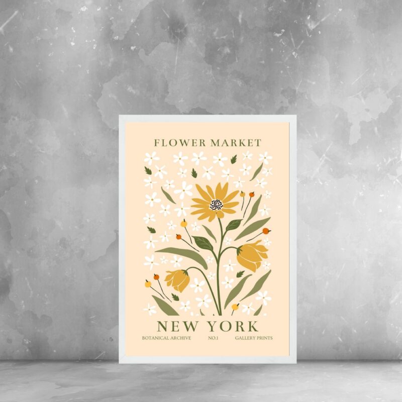 Quadro Decorativo Flower Market - New York