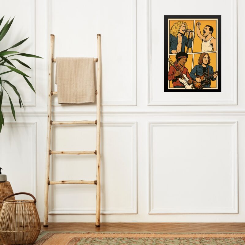 Quadro Decorativo Grandes ícones Da Música