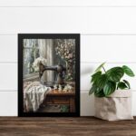 Quadro Decorativo Máquina De Costura Retrô