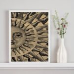 Quadro Decorativo Mistico Sol - Metade