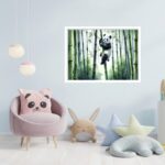 Quadro Decorativo Panda Canavial - 50x70 cm