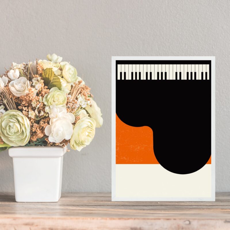 Quadro Decorativo Piano Poster Design