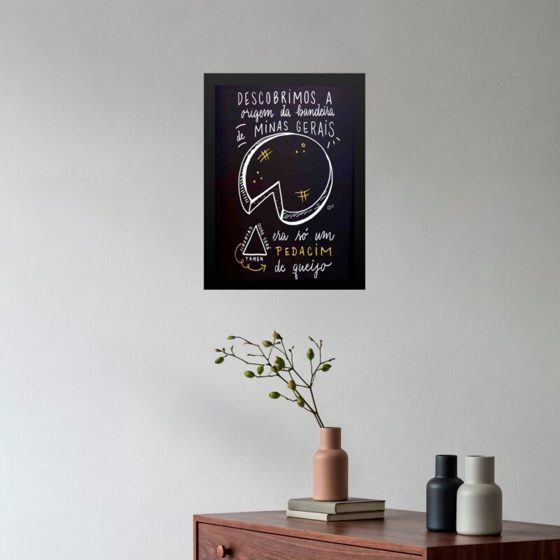 Quadro Decorativo Queijo Mineiro - Minas Gerais