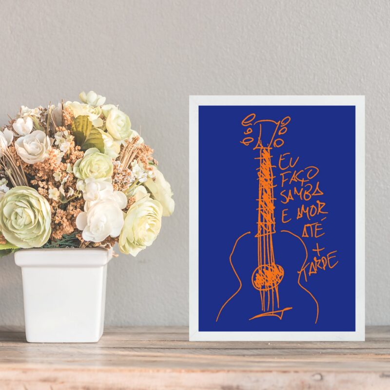 Quadro Decorativo Samba e Amor