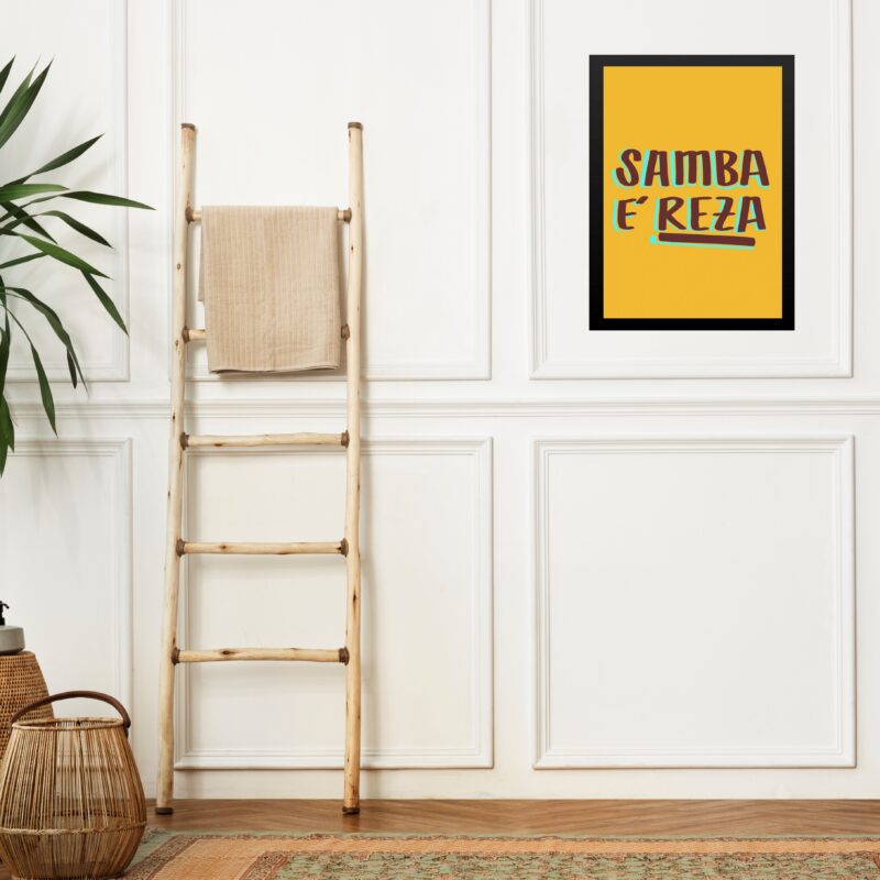 Quadro Decorativo Samba é Reza
