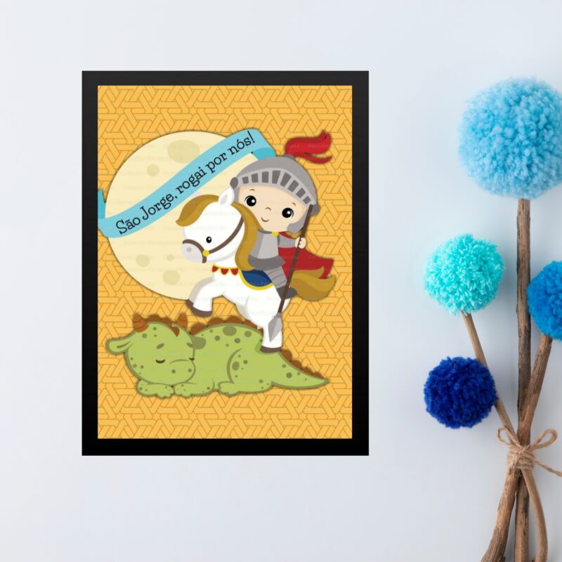 Quadro Decorativo São Jorge Baby