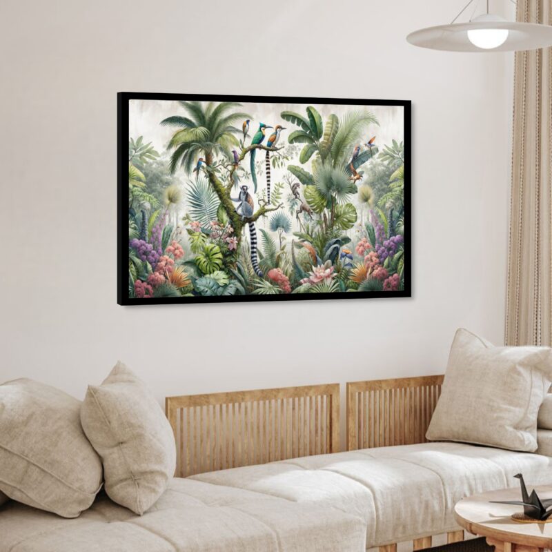 Quadro Decorativo Tropical Lemurien - 50x70 cm