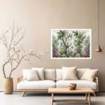 Quadro Decorativo Tropical Lemurien - 50x70 cm