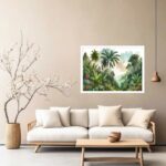 Quadro Decorativo Tropical Verde - 50x70 cm