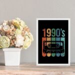 Quadro Decorativo Vintage - 1990 cassete