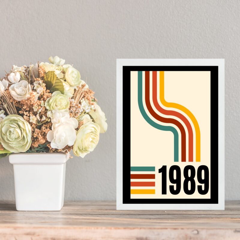 Quadro Decorativo Vintage - Ano 1989