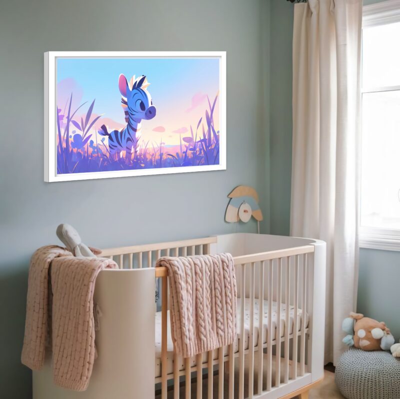 Quadro Decorativo Zebra Baby - 50x70 cm