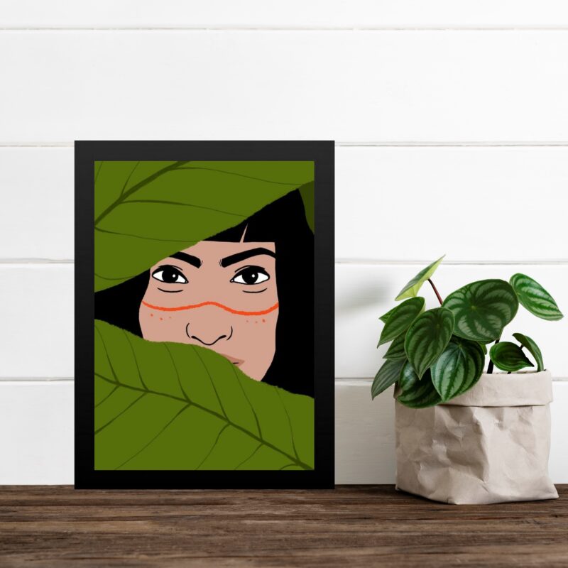 Quadro Decorativo índia Yanomami