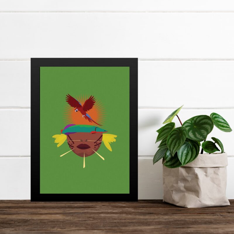 Quadro Decorativo índio Yanomami