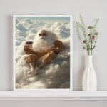 Quadro Jesus De Boa Tomando Café