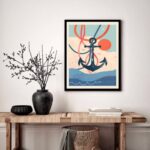 Quadro Decorativo Âncora Postal - 70x50 cm