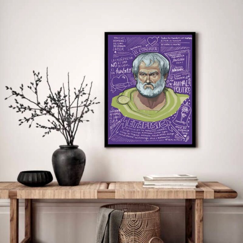 Quadro Decorativo Aristóteles - 70x50 cm