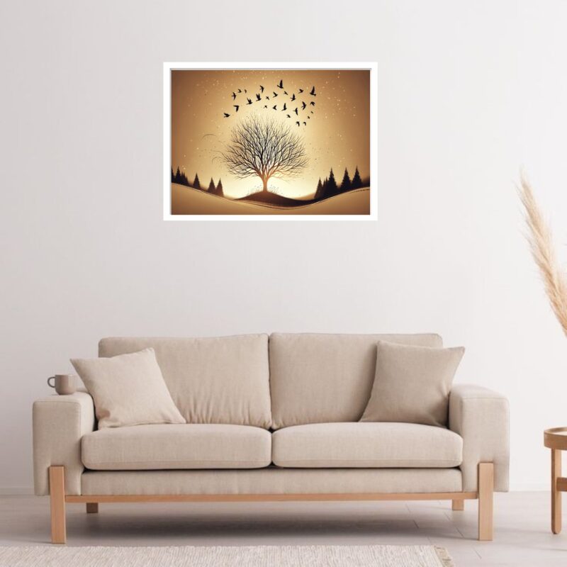 Quadro Decorativo Árvore da Vida - 50x70 cm