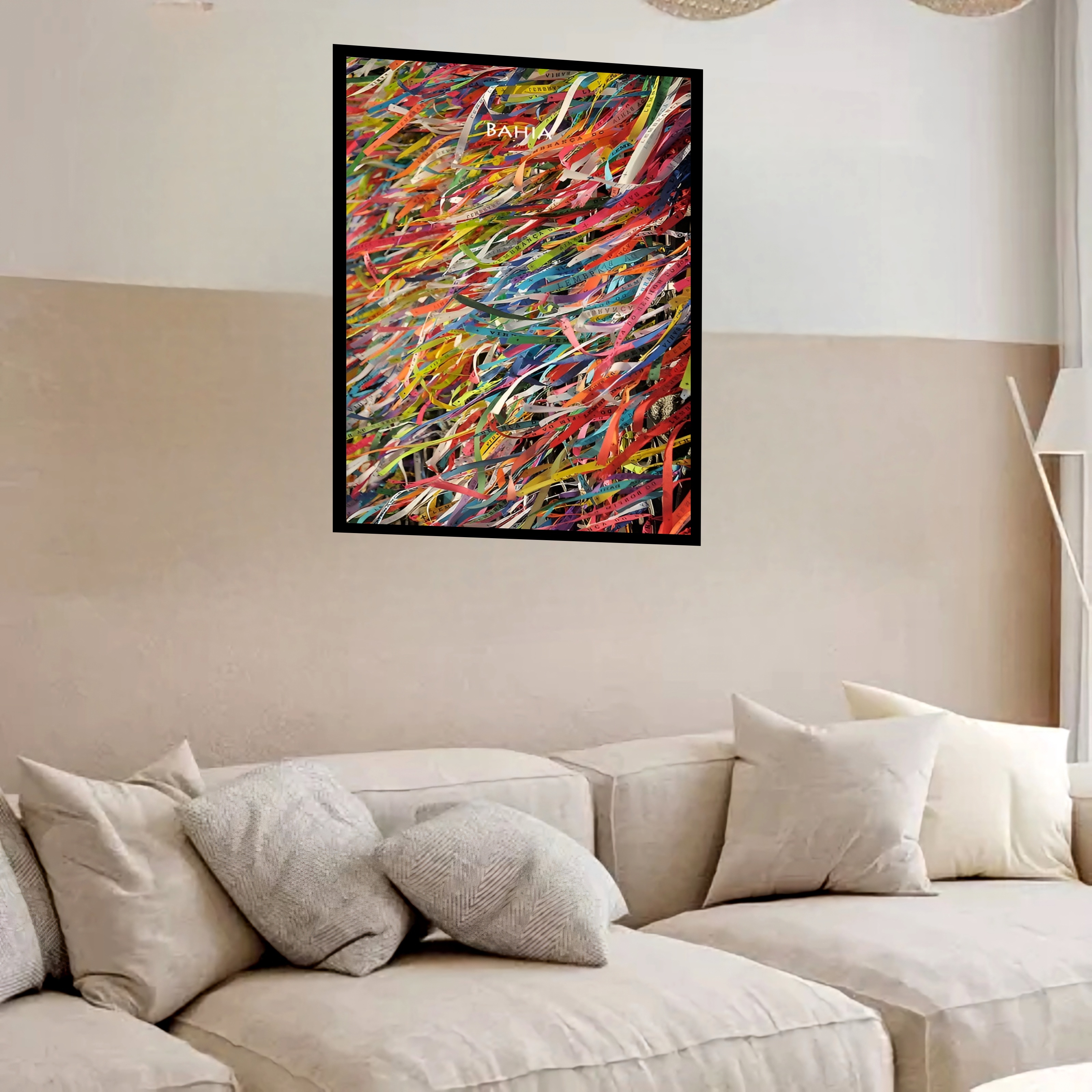 Quadro Decorativo Bahia Fitas - 70x50 cm