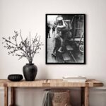 Quadro Decorativo Beijo Casal Despedida - 70x50 cm