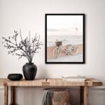 Quadro Decorativo Bicicleta Praia Vintage - 70x50 cm
