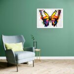 Quadro Decorativo Borboleta Colors - 50x70 cm