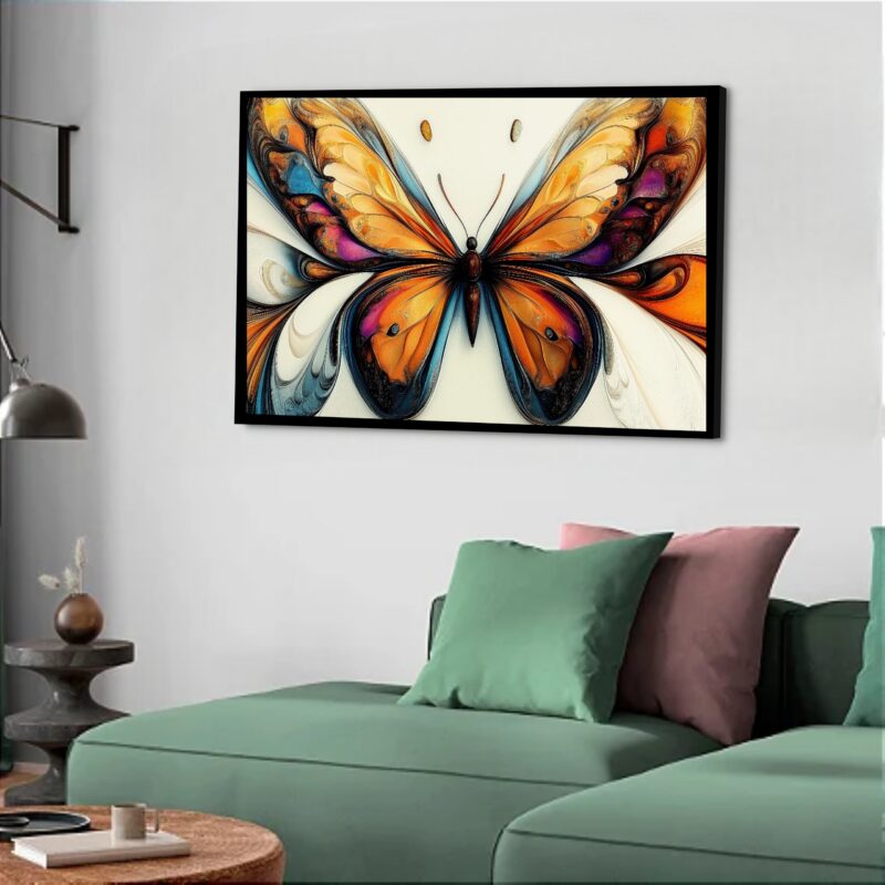 Quadro Decorativo Borboleta Mel - 50x70 cm