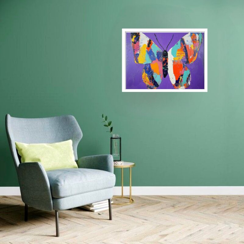 Quadro Decorativo Borboleta Painel - 50x70 cm