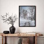 Quadro Decorativo Bosque Nevado - 70x50 cm