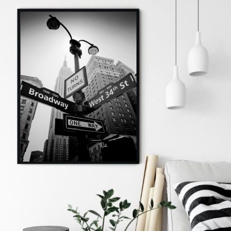 Quadro Decorativo Broadway New York - 70x50 cm