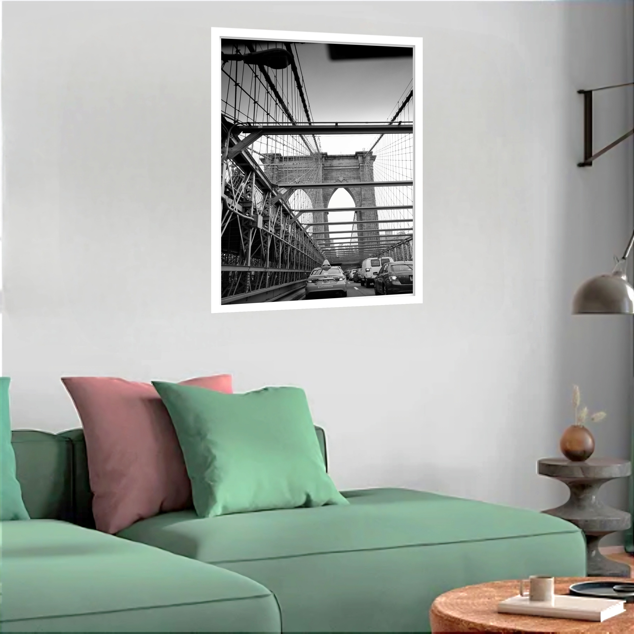 Quadro Decorativo Brooklyn Bridge - 70x50 cm