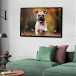 Quadro Decorativo Buldogue Feliz - 50x70 cm