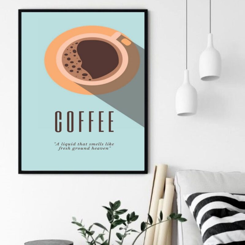 Quadro Decorativo Café Coffee - 70x50 cm