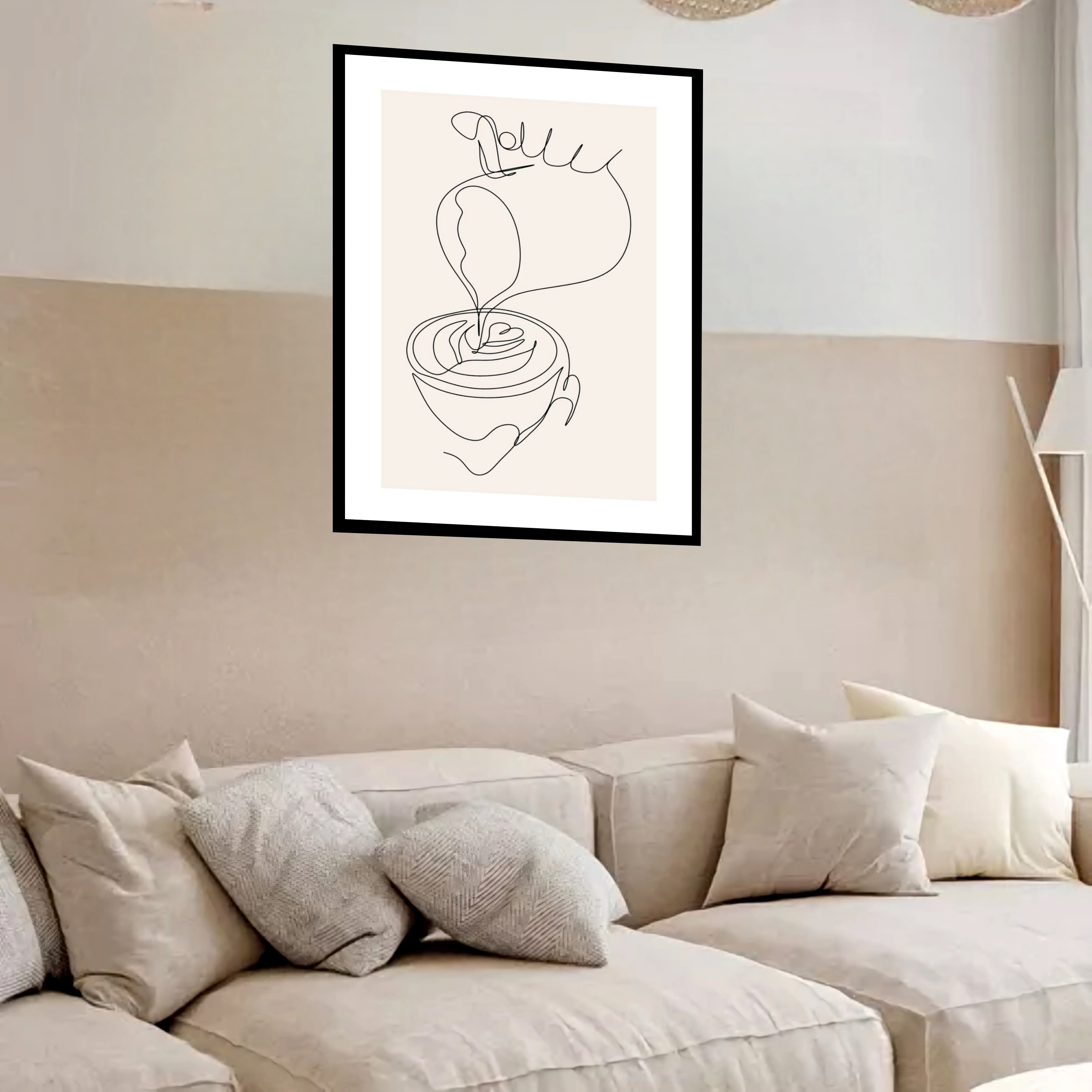 Quadro Decorativo Café Oneline - 70x50 cm