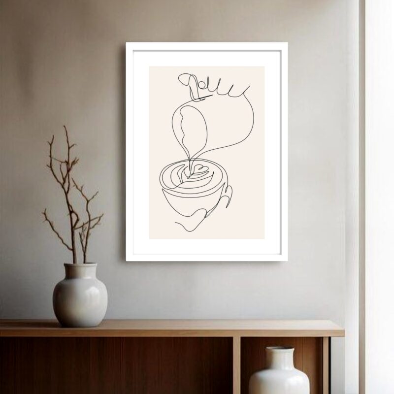 Quadro Decorativo Café Oneline - 70x50 cm