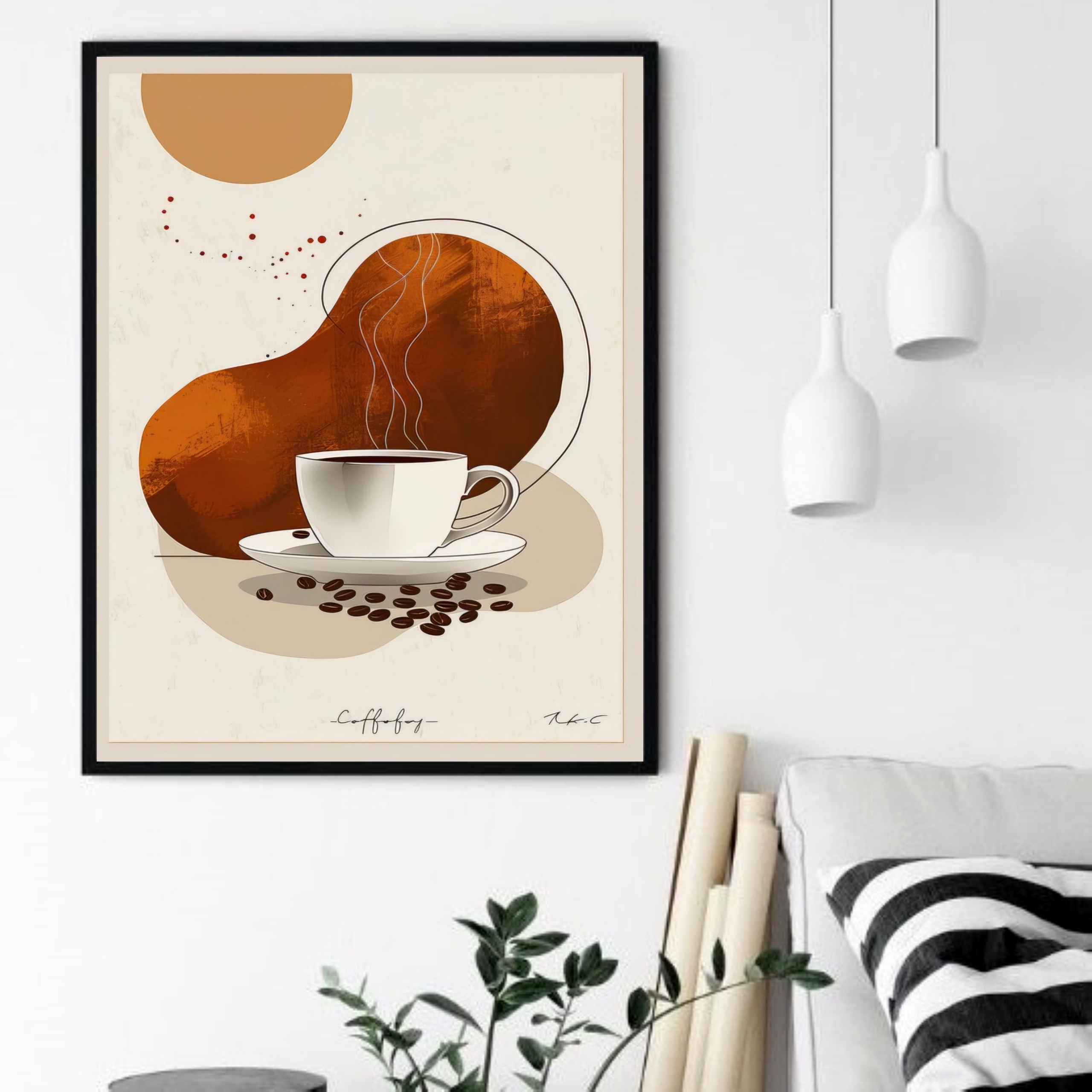 Quadro Decorativo Cartaz Café - 70x50 cm