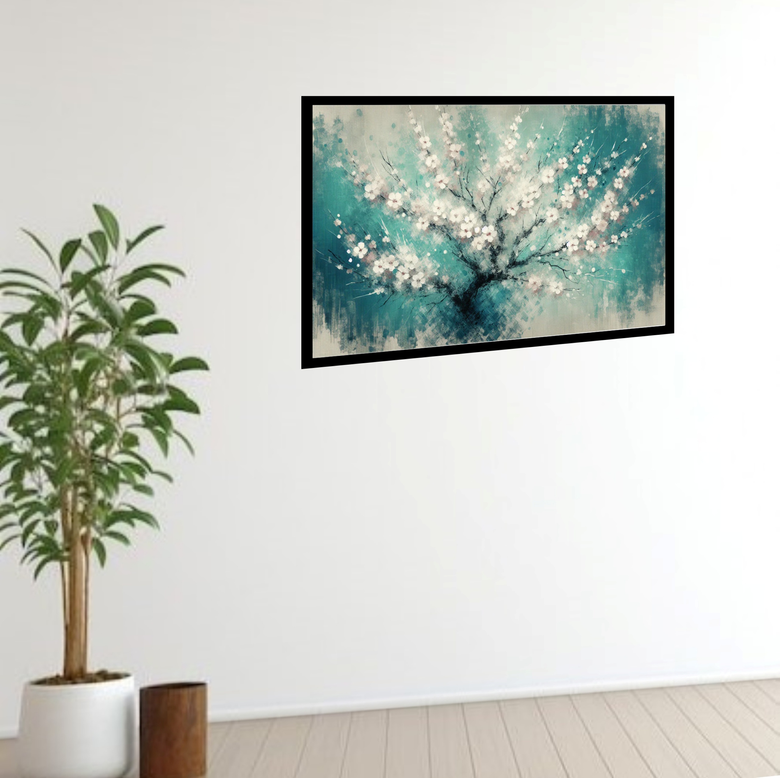 Quadro Decorativo Cerejeira Japonesa - 50x70 cm