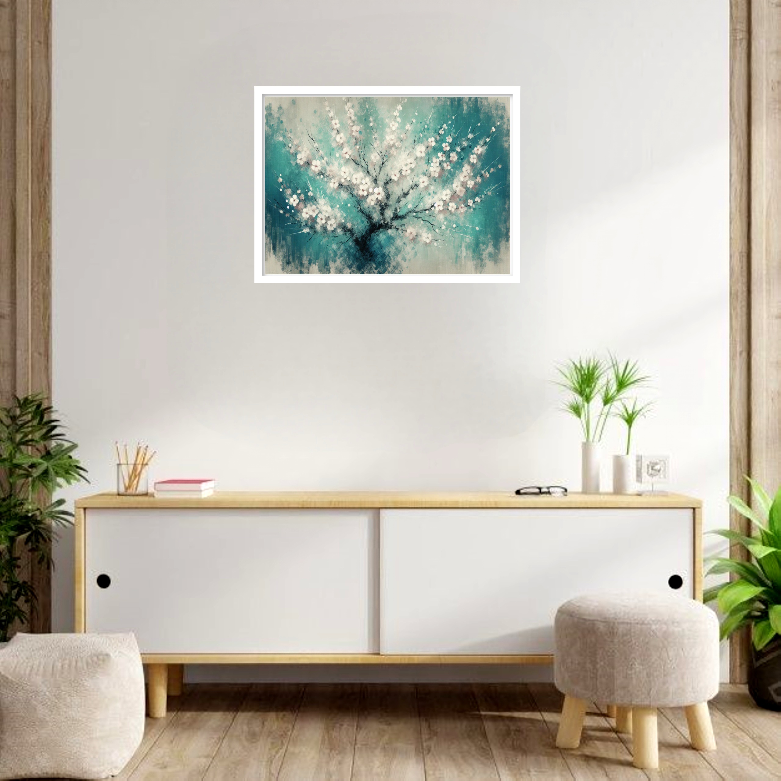 Quadro Decorativo Cerejeira Japonesa - 50x70 cm