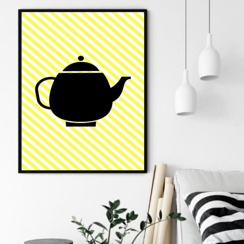 Quadro Decorativo Chaleira Café - 70x50 cm