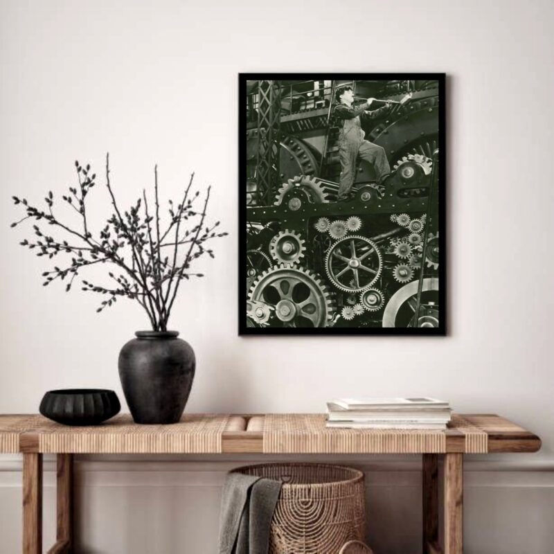 Quadro Decorativo Chaplin Tempos Modernos - 70x50 cm