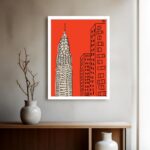 Quadro Decorativo Chicago Chi-Town - 70x50 cm