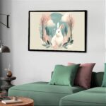 Quadro Decorativo Coelho Ramos - 50x70 cm