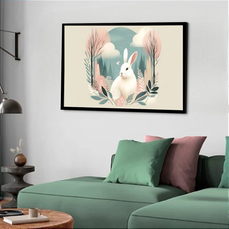 Quadro Decorativo Coelho Ramos - 50x70 cm
