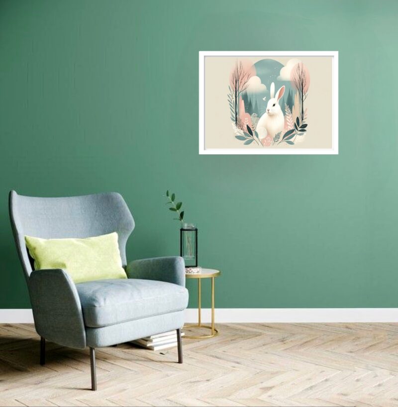 Quadro Decorativo Coelho Ramos - 50x70 cm