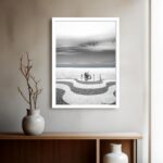 Quadro Decorativo Copacabana Calçada Bicicleta - 70x50 cm