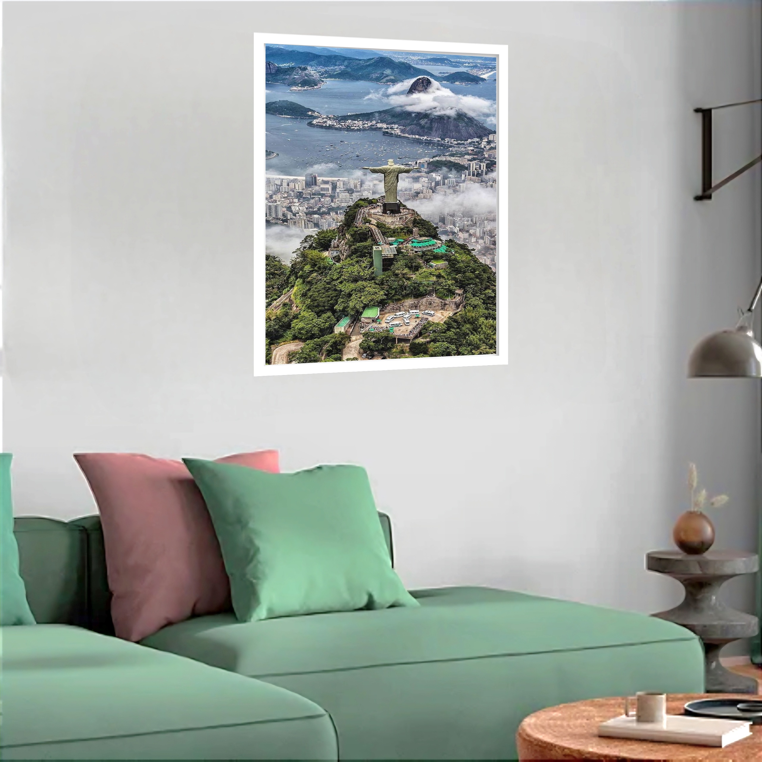 Quadro Decorativo Cristo Redentor Fotografia - 70x50 cm