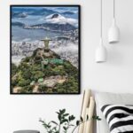 Quadro Decorativo Cristo Redentor Fotografia - 70x50 cm