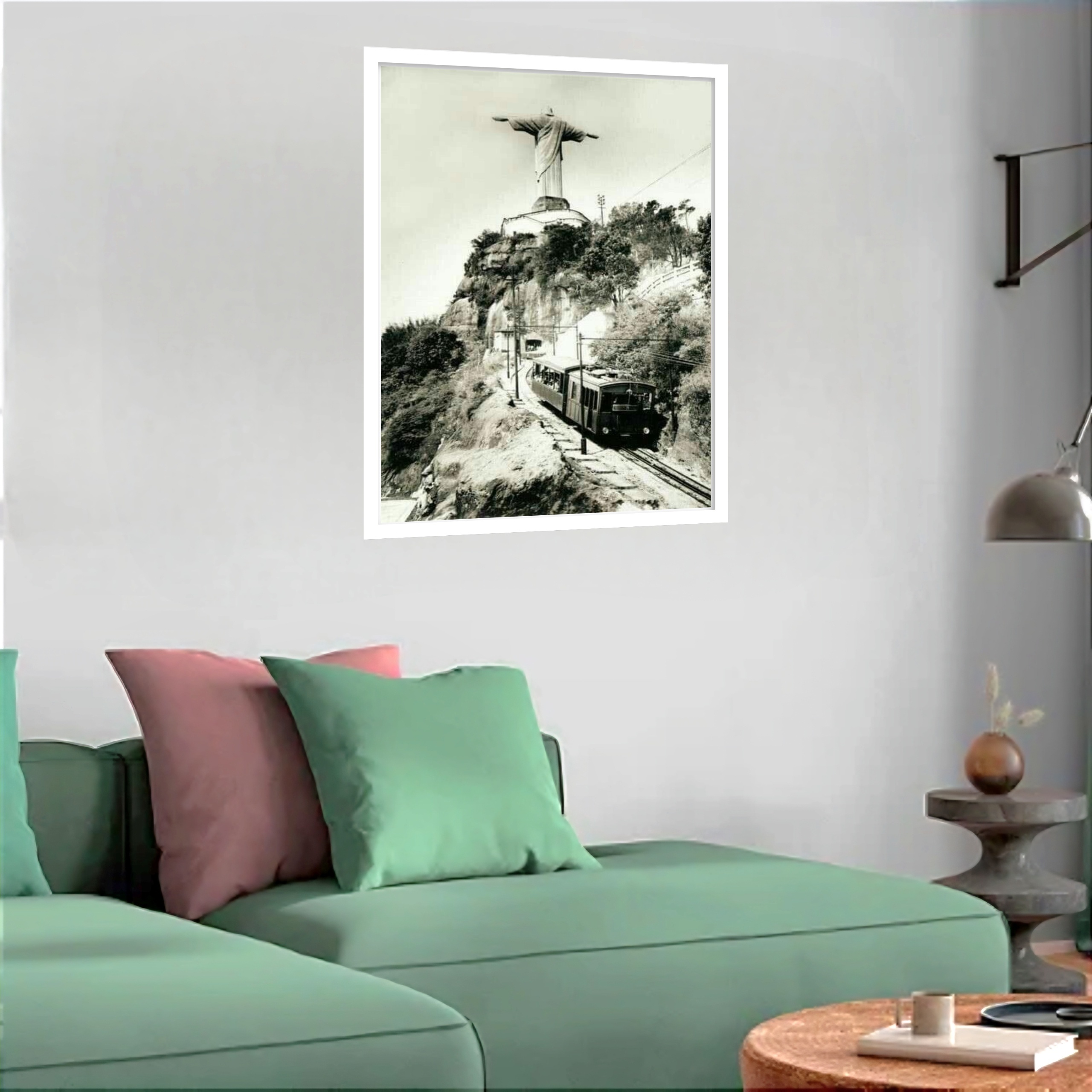 Quadro Decorativo Cristo Redentor Retro - 70x50 cm